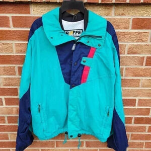Vintage Y2K Roffe Skiwear Nylon Jacket Men's Size Large Thinsulate Plus